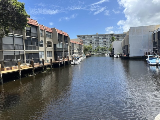 property view of water