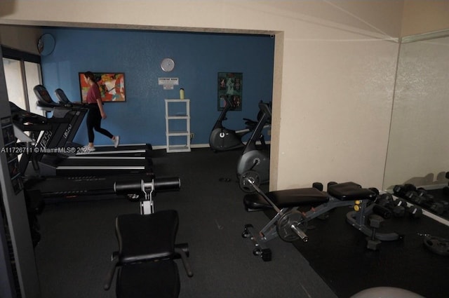 view of exercise room