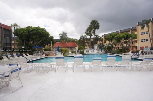 view of pool with a patio area