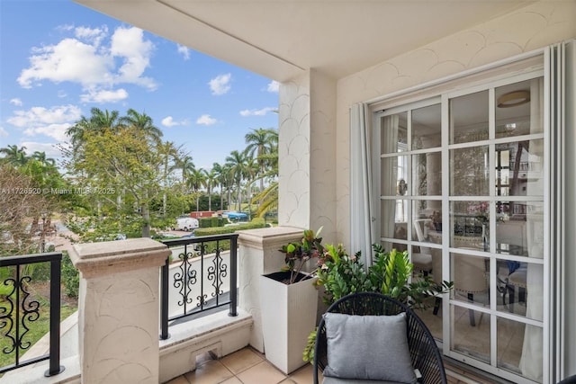 view of balcony