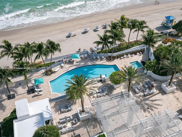 3535 S Ocean Dr Unit 2805, Hollywood, FL 33019 - community pool featuring a patio and view of water and beach