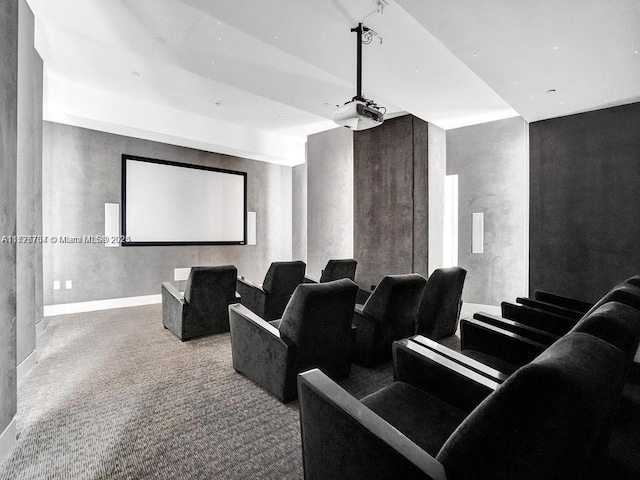 3535 S Ocean Dr Unit 2805, Hollywood, FL 33019 - carpeted cinema room with baseboards