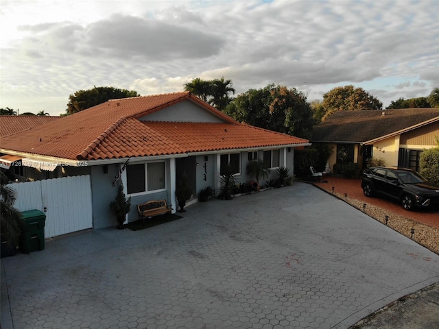 view of ranch-style home