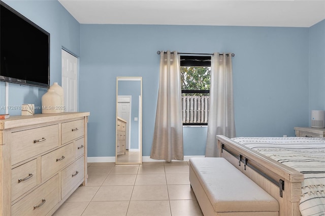 view of tiled bedroom