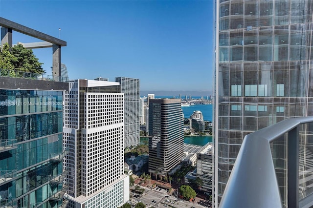 view of city featuring a water view