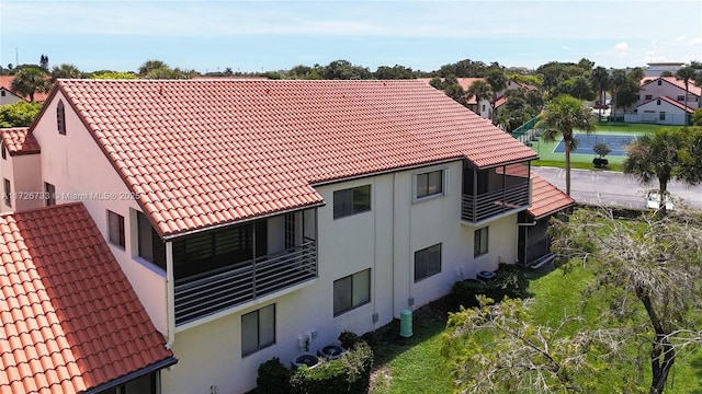 birds eye view of property