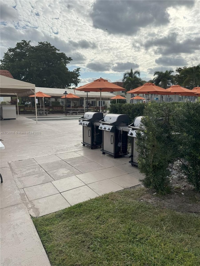 view of patio / terrace with grilling area