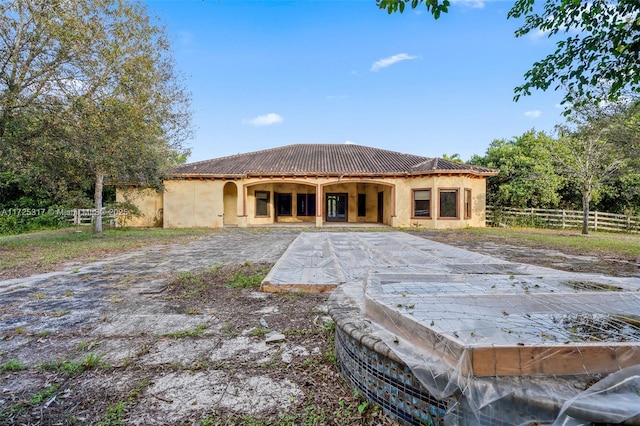 view of back of property