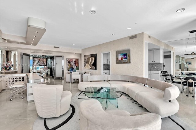 10101 Collins Ave Unit 11Dcaba, Bal Harbour, FL 33154 - view of living room