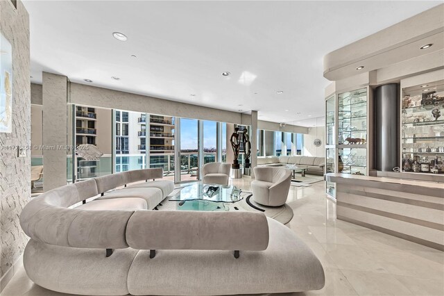 10101 Collins Ave Unit 11Dcaba, Bal Harbour, FL 33154 - view of living room