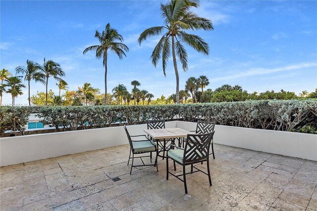 10101 Collins Ave Unit 11Dcaba, Bal Harbour, FL 33154 - view of patio / terrace