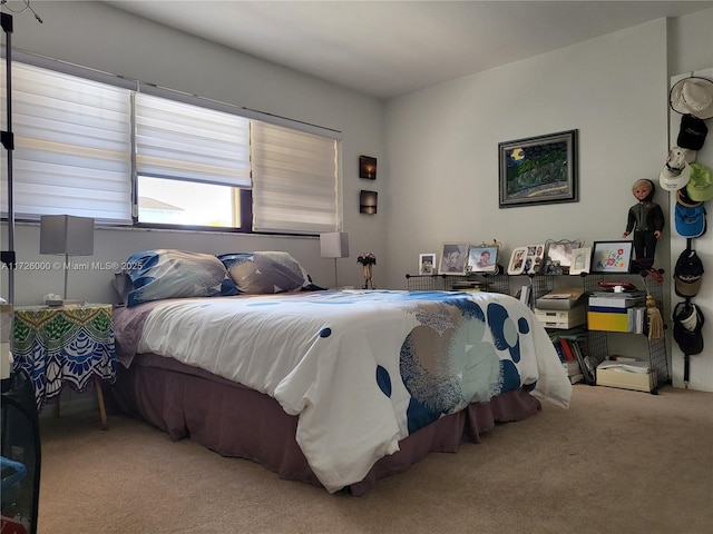 bedroom featuring carpet flooring