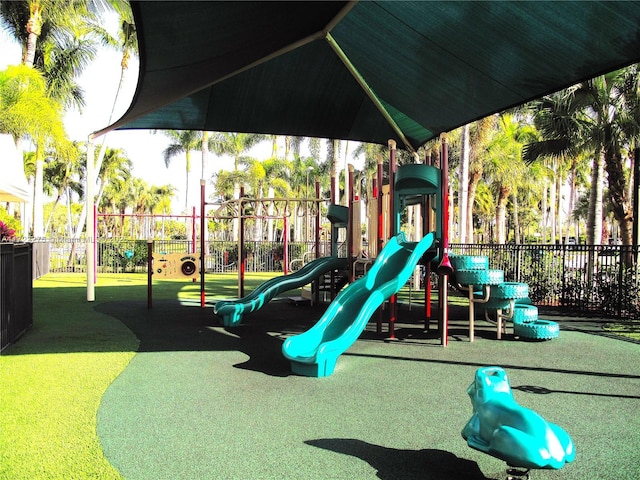 view of jungle gym