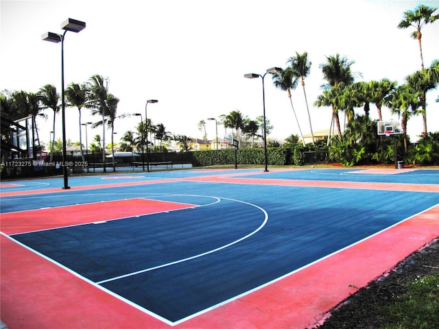 view of basketball court