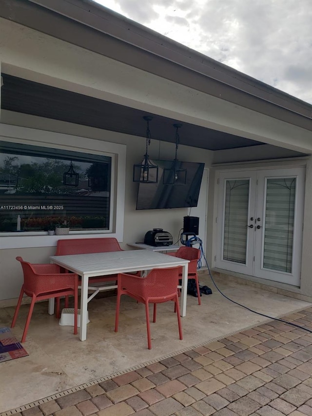 view of patio / terrace with french doors