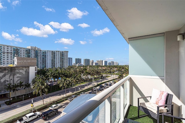 view of balcony