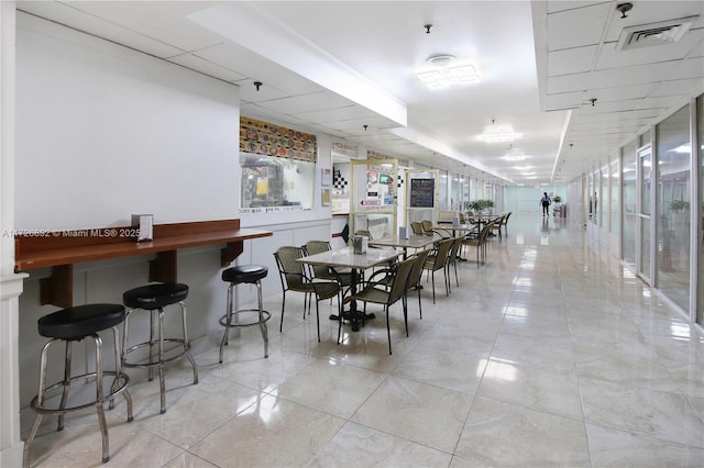 view of dining area