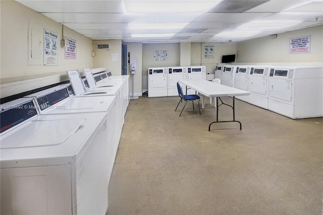 washroom featuring separate washer and dryer