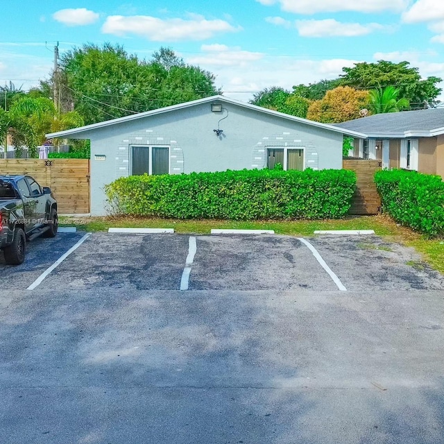 view of vehicle parking