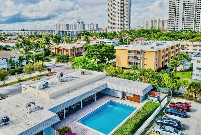 3725 NE 169th St Unit B-203, North Miami Beach, FL 33160 - birds eye view of property featuring a view of city