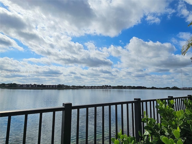 view of water feature