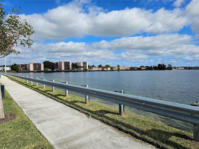 property view of water