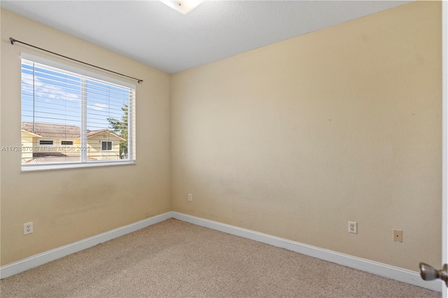 view of carpeted empty room