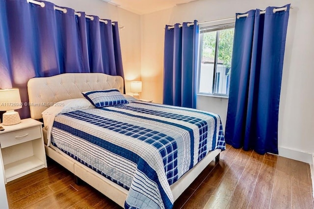 bedroom featuring hardwood / wood-style floors