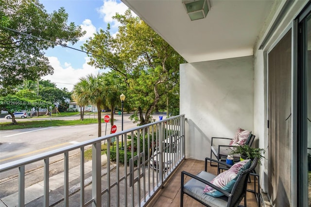 view of balcony