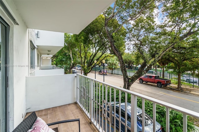 view of balcony