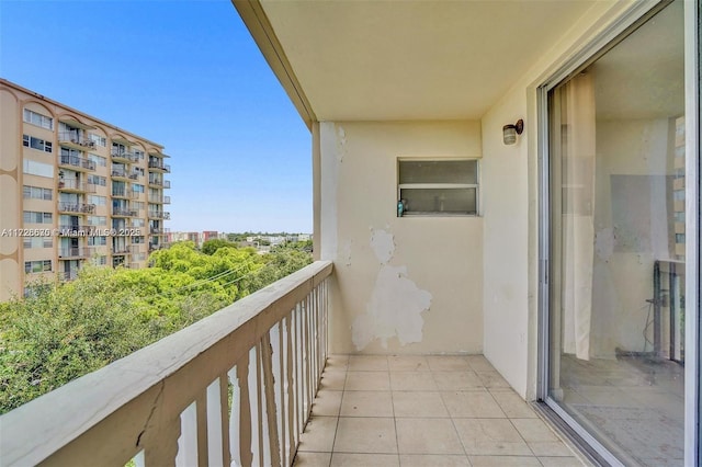 view of balcony