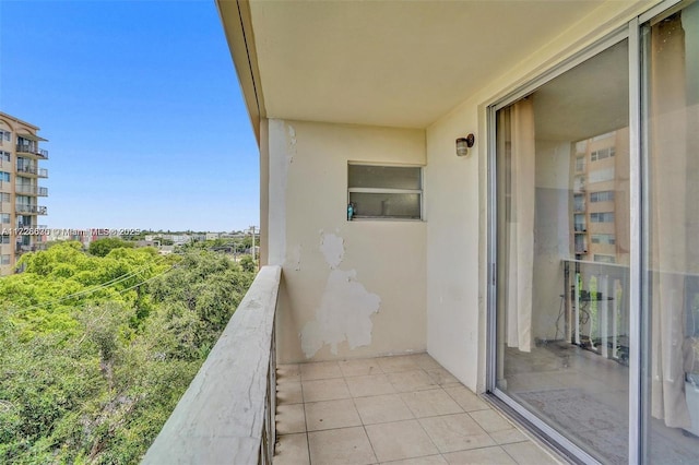 view of balcony