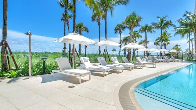 pool featuring a patio