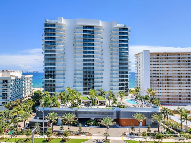 view of property featuring a water view