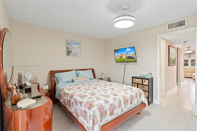 view of tiled bedroom