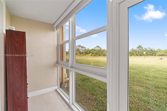 unfurnished sunroom with a wealth of natural light