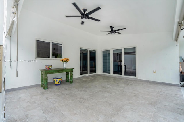 view of patio / terrace with ceiling fan