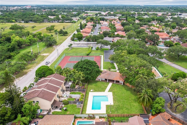 birds eye view of property