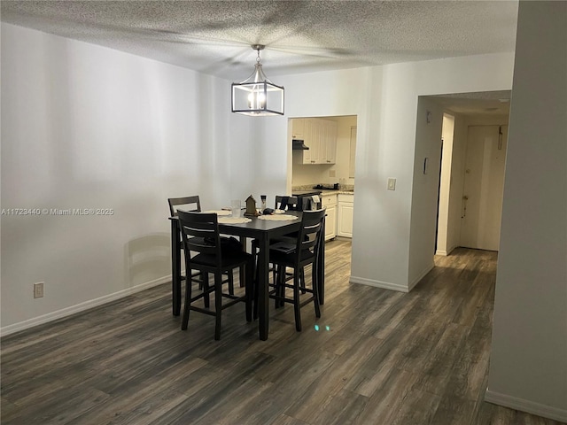 dining room with dark wood-type flooring