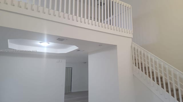 571 SE 37th Pl, Homestead, FL 33033 - interior space featuring hardwood / wood-style floors and a tray ceiling
