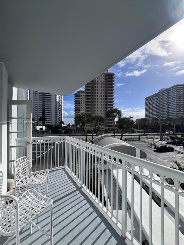 view of balcony