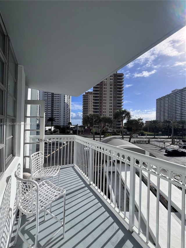 view of balcony