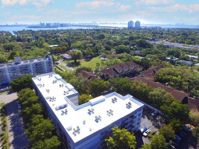 aerial view featuring a view of city