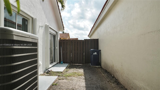 view of property exterior featuring cooling unit