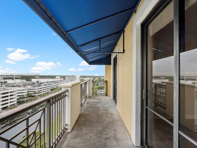 view of balcony