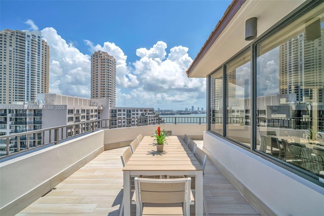 view of balcony