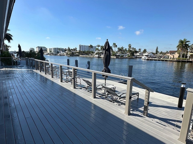 3300 NE 36th St Unit 605, Fort Lauderdale, FL 33308 - dock featuring a water view