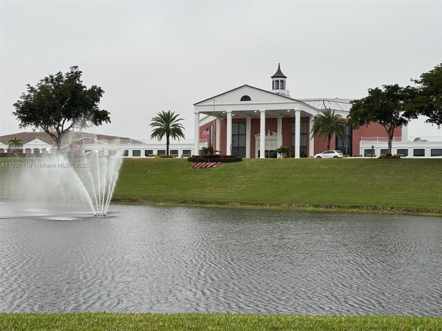 view of water feature