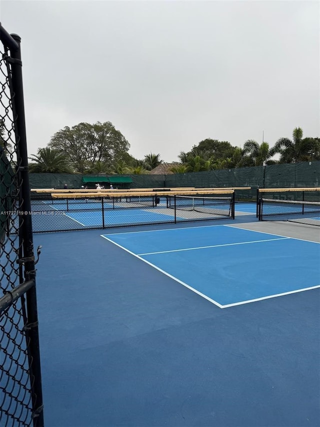 view of sport court