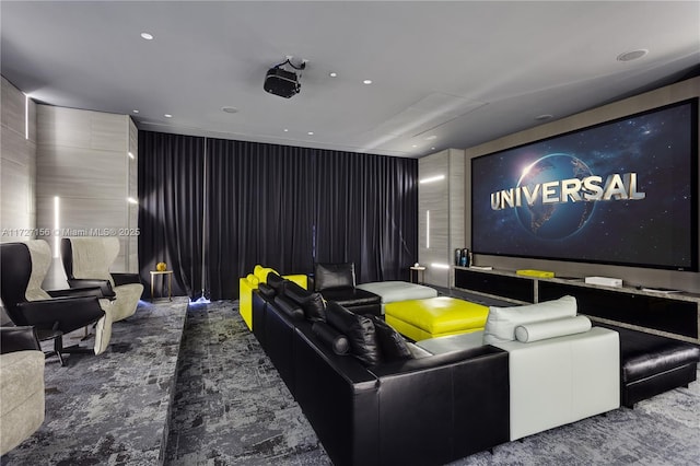 view of home theater room